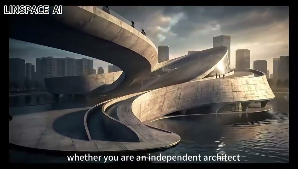Architectural animation generated with LinSpaceAI